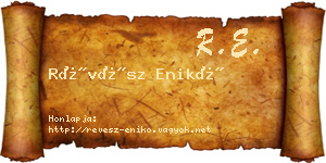 Révész Enikő névjegykártya